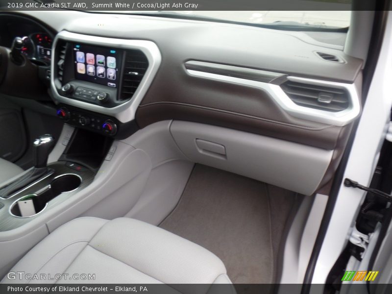 Summit White / Cocoa/Light Ash Gray 2019 GMC Acadia SLT AWD