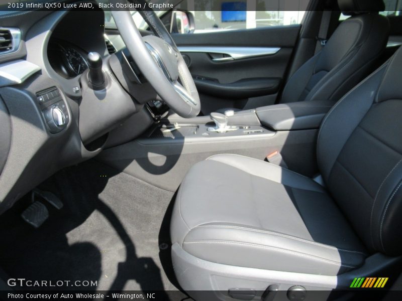 Black Obsidian / Graphite 2019 Infiniti QX50 Luxe AWD