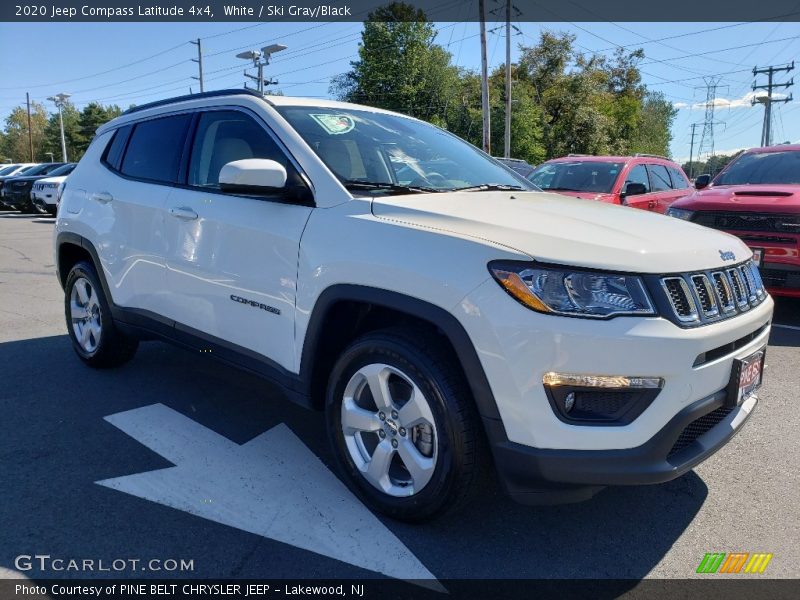 White / Ski Gray/Black 2020 Jeep Compass Latitude 4x4