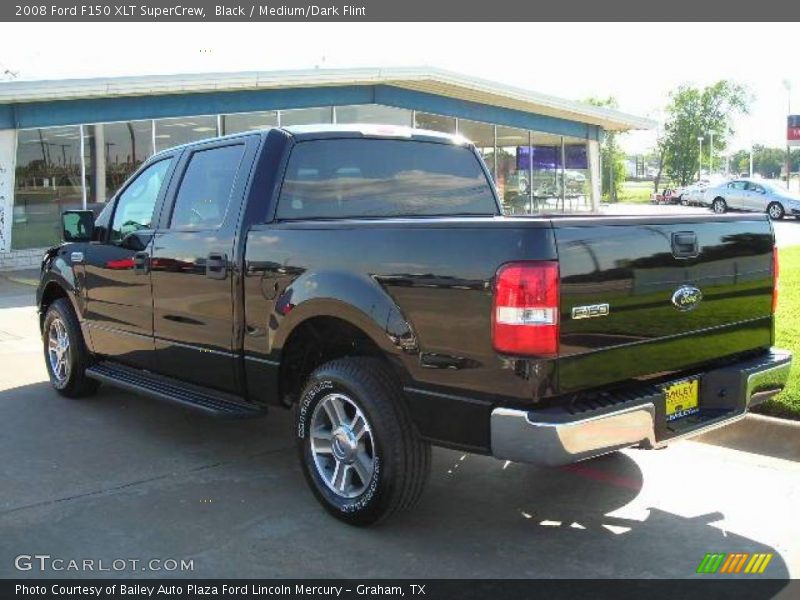 Black / Medium/Dark Flint 2008 Ford F150 XLT SuperCrew
