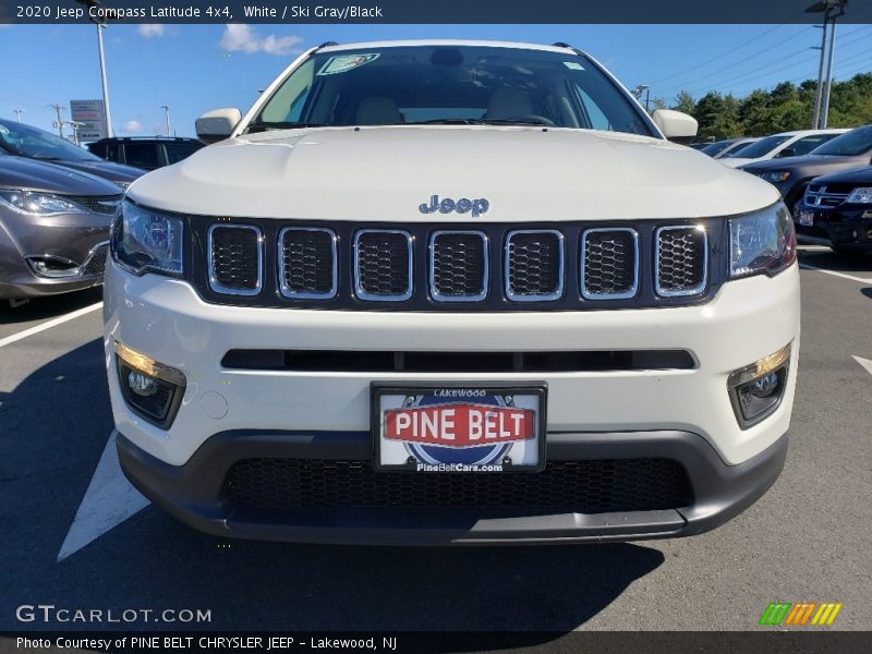 White / Ski Gray/Black 2020 Jeep Compass Latitude 4x4