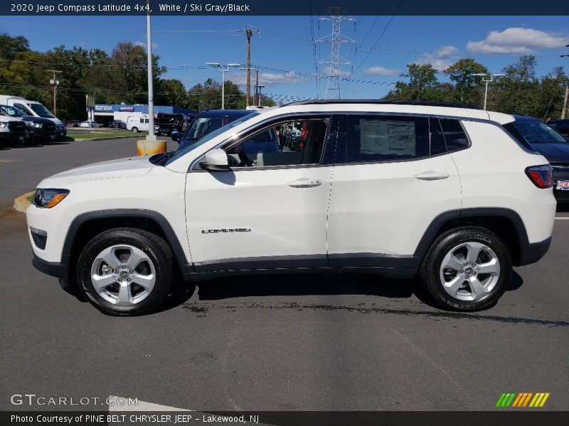 White / Ski Gray/Black 2020 Jeep Compass Latitude 4x4