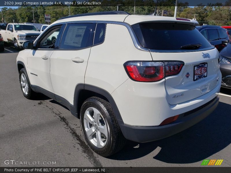 White / Ski Gray/Black 2020 Jeep Compass Latitude 4x4