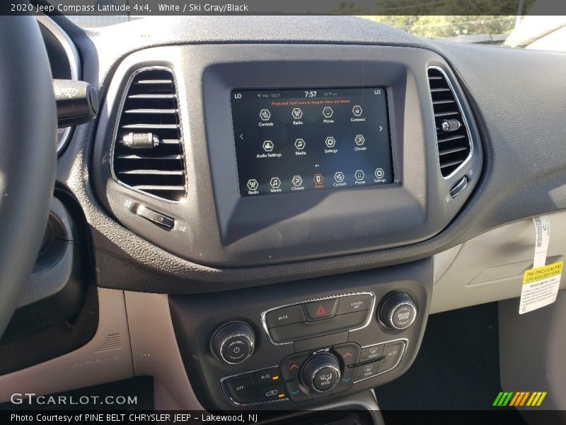 White / Ski Gray/Black 2020 Jeep Compass Latitude 4x4