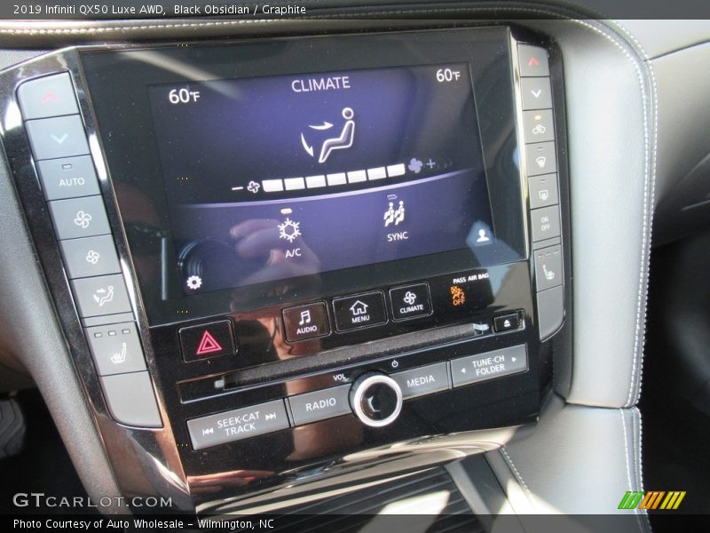 Black Obsidian / Graphite 2019 Infiniti QX50 Luxe AWD