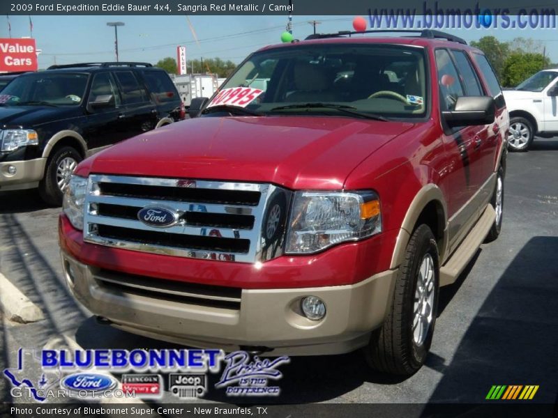 Sangria Red Metallic / Camel 2009 Ford Expedition Eddie Bauer 4x4