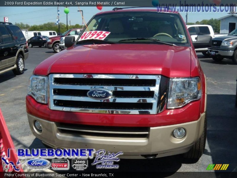Sangria Red Metallic / Camel 2009 Ford Expedition Eddie Bauer 4x4