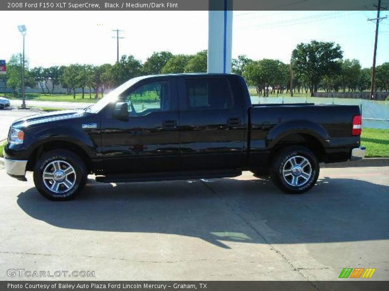 Black / Medium/Dark Flint 2008 Ford F150 XLT SuperCrew