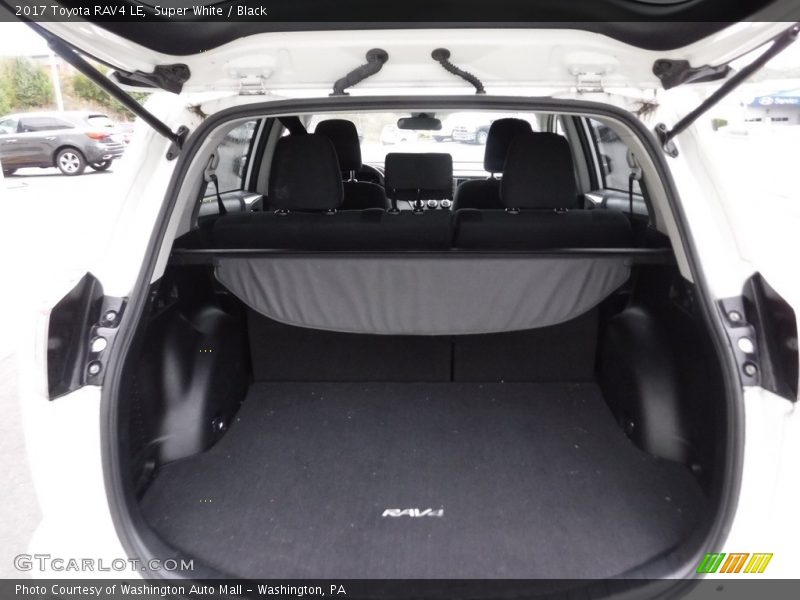 Super White / Black 2017 Toyota RAV4 LE