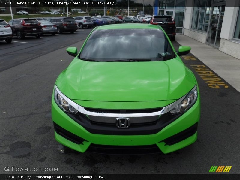 Energy Green Pearl / Black/Gray 2017 Honda Civic LX Coupe