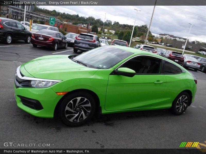 Energy Green Pearl / Black/Gray 2017 Honda Civic LX Coupe