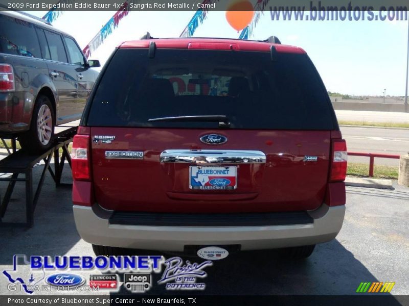 Sangria Red Metallic / Camel 2009 Ford Expedition Eddie Bauer 4x4