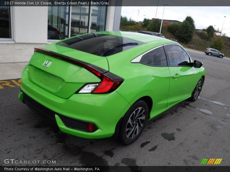 Energy Green Pearl / Black/Gray 2017 Honda Civic LX Coupe
