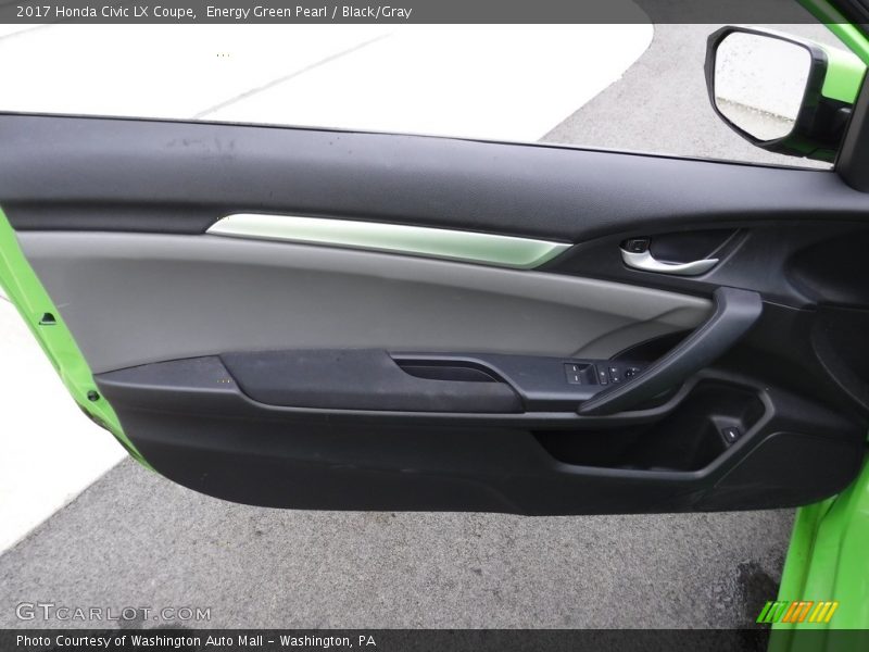 Energy Green Pearl / Black/Gray 2017 Honda Civic LX Coupe