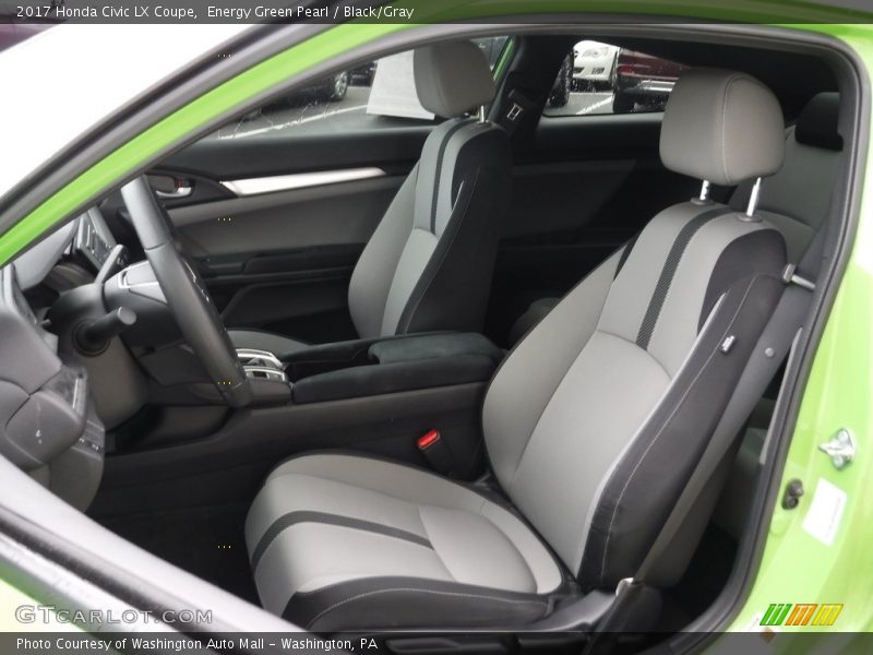 Energy Green Pearl / Black/Gray 2017 Honda Civic LX Coupe