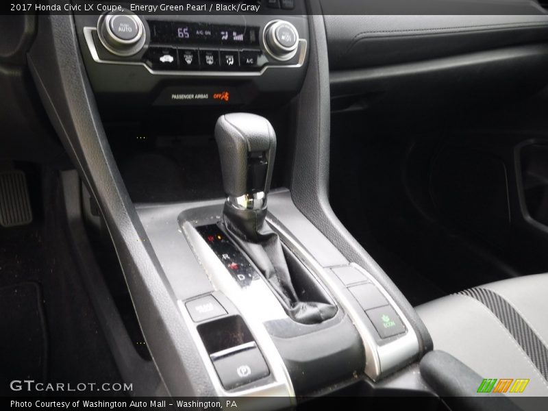 Energy Green Pearl / Black/Gray 2017 Honda Civic LX Coupe