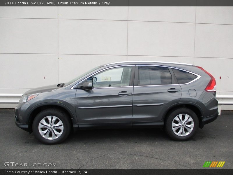 Urban Titanium Metallic / Gray 2014 Honda CR-V EX-L AWD