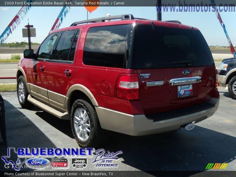 Sangria Red Metallic / Camel 2009 Ford Expedition Eddie Bauer 4x4