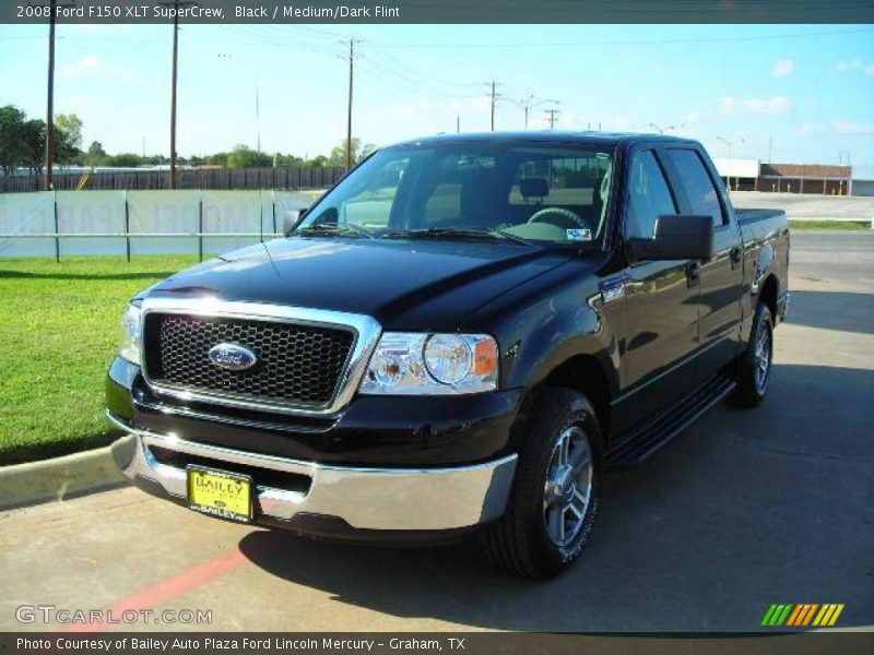 Black / Medium/Dark Flint 2008 Ford F150 XLT SuperCrew