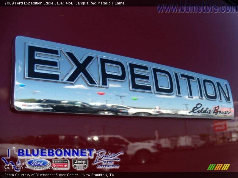 Sangria Red Metallic / Camel 2009 Ford Expedition Eddie Bauer 4x4