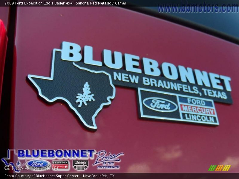 Sangria Red Metallic / Camel 2009 Ford Expedition Eddie Bauer 4x4
