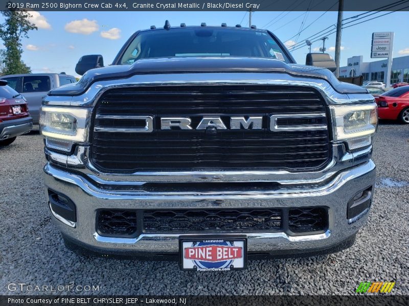 Granite Crystal Metallic / Black/Diesel Gray 2019 Ram 2500 Bighorn Crew Cab 4x4