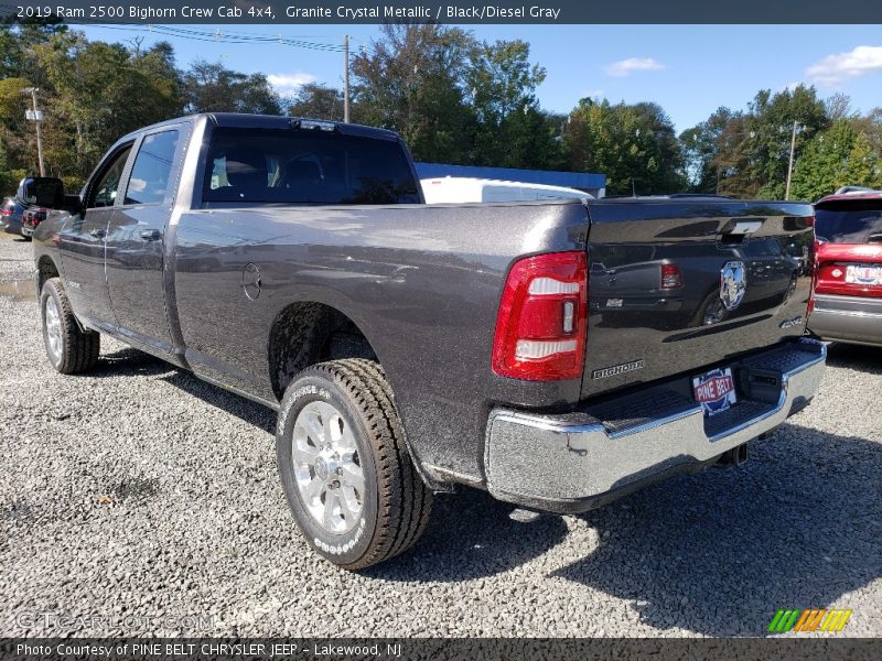 Granite Crystal Metallic / Black/Diesel Gray 2019 Ram 2500 Bighorn Crew Cab 4x4
