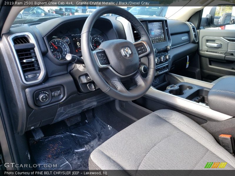 Granite Crystal Metallic / Black/Diesel Gray 2019 Ram 2500 Bighorn Crew Cab 4x4