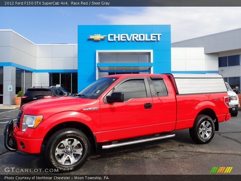 Race Red / Steel Gray 2012 Ford F150 STX SuperCab 4x4