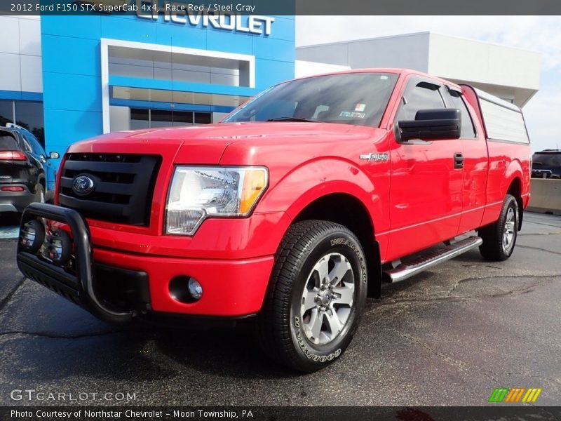 Race Red / Steel Gray 2012 Ford F150 STX SuperCab 4x4