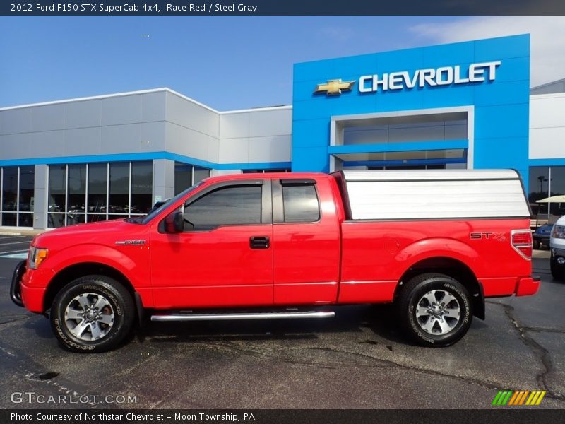 Race Red / Steel Gray 2012 Ford F150 STX SuperCab 4x4