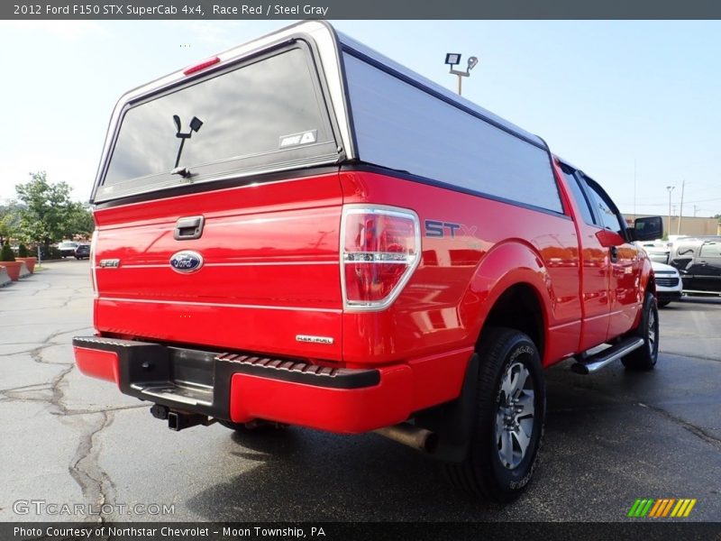 Race Red / Steel Gray 2012 Ford F150 STX SuperCab 4x4