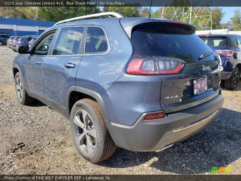 Blue Shade Pearl / Ski Gray/Black 2020 Jeep Cherokee Limited 4x4