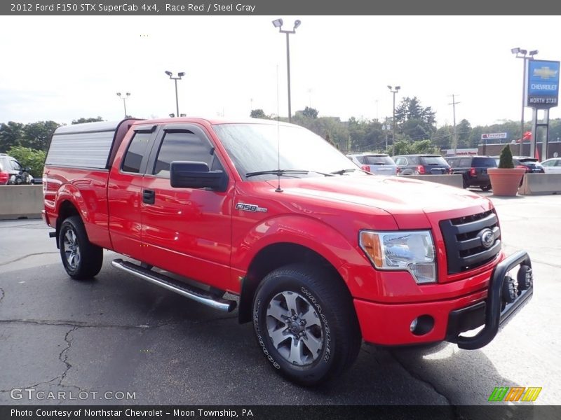 Race Red / Steel Gray 2012 Ford F150 STX SuperCab 4x4