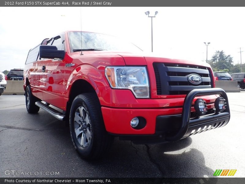Race Red / Steel Gray 2012 Ford F150 STX SuperCab 4x4