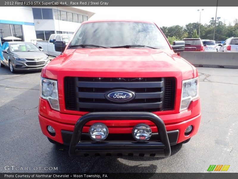 Race Red / Steel Gray 2012 Ford F150 STX SuperCab 4x4