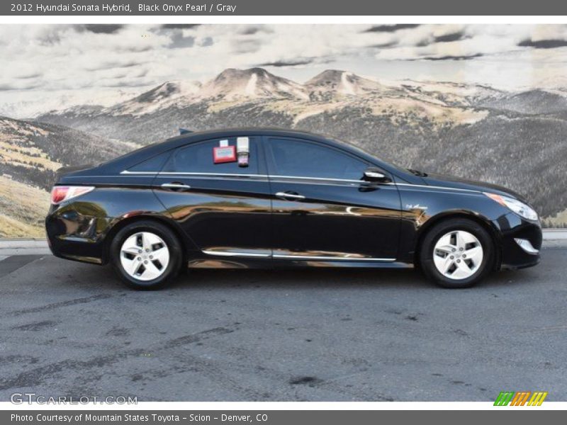 Black Onyx Pearl / Gray 2012 Hyundai Sonata Hybrid
