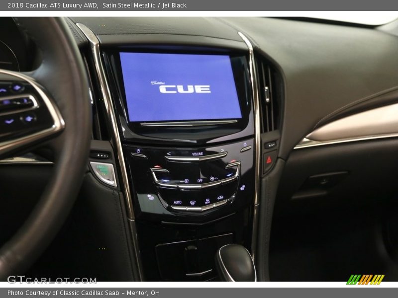 Satin Steel Metallic / Jet Black 2018 Cadillac ATS Luxury AWD