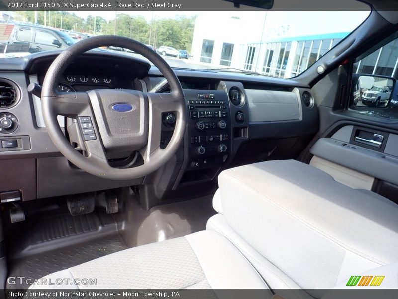 Race Red / Steel Gray 2012 Ford F150 STX SuperCab 4x4