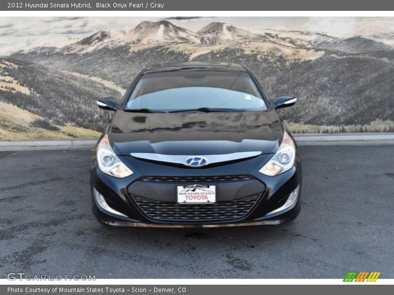 Black Onyx Pearl / Gray 2012 Hyundai Sonata Hybrid