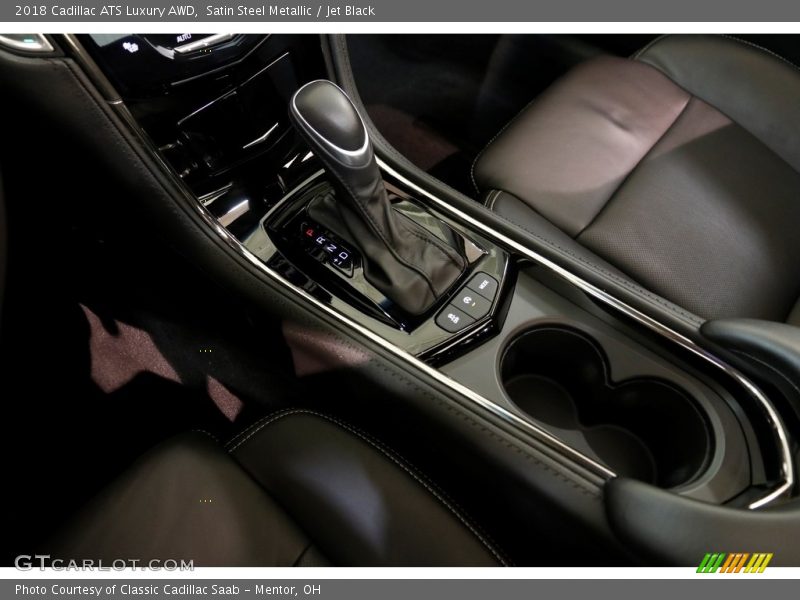Satin Steel Metallic / Jet Black 2018 Cadillac ATS Luxury AWD