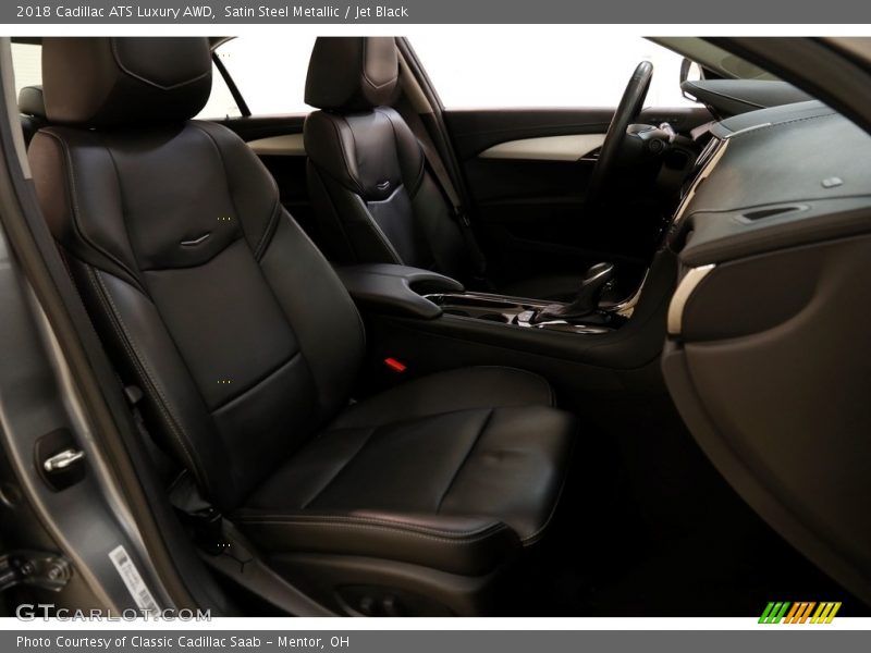 Satin Steel Metallic / Jet Black 2018 Cadillac ATS Luxury AWD