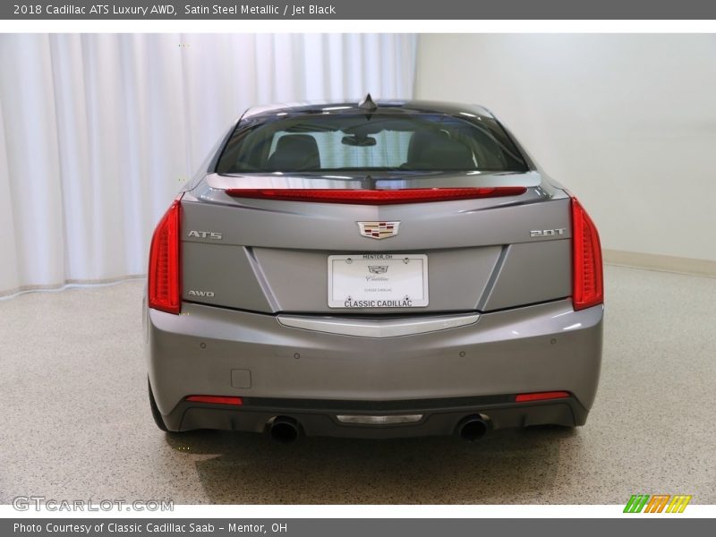 Satin Steel Metallic / Jet Black 2018 Cadillac ATS Luxury AWD
