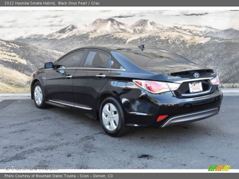 Black Onyx Pearl / Gray 2012 Hyundai Sonata Hybrid