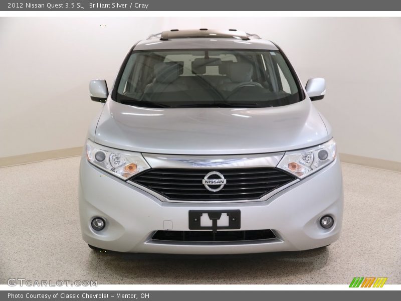 Brilliant Silver / Gray 2012 Nissan Quest 3.5 SL