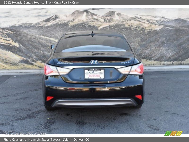 Black Onyx Pearl / Gray 2012 Hyundai Sonata Hybrid