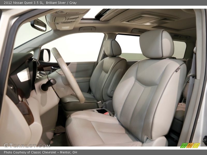Brilliant Silver / Gray 2012 Nissan Quest 3.5 SL