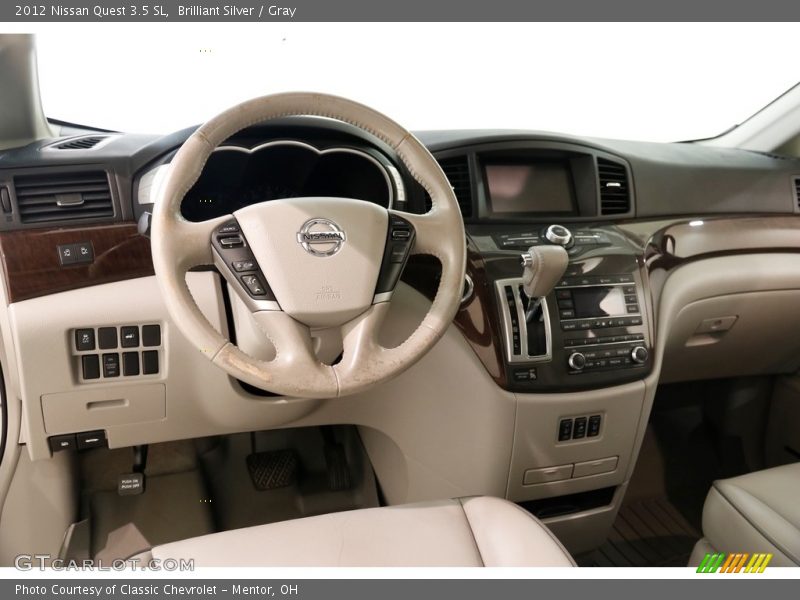Brilliant Silver / Gray 2012 Nissan Quest 3.5 SL