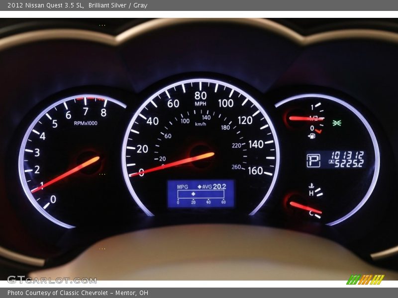 Brilliant Silver / Gray 2012 Nissan Quest 3.5 SL