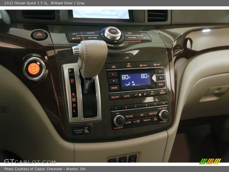 Brilliant Silver / Gray 2012 Nissan Quest 3.5 SL